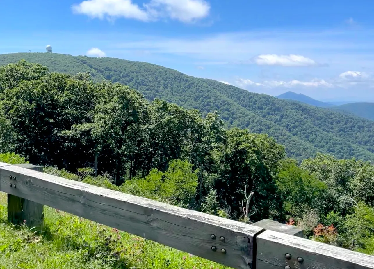 View of the Blue Ridge Mountains